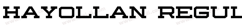 Hayollan Regular字体转换